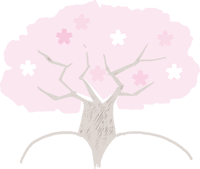 石割桜のイラスト